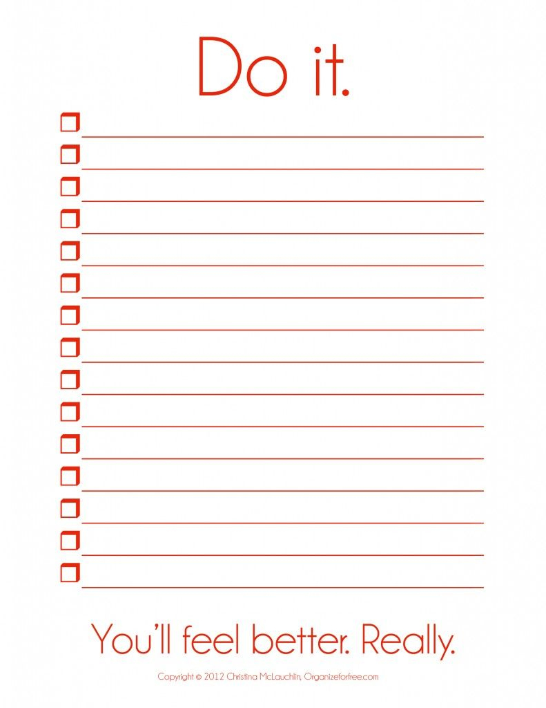 I So Need This! ~ Things To Do Template Pdf | Free Printable To Do - Free Printable To Do List Pdf