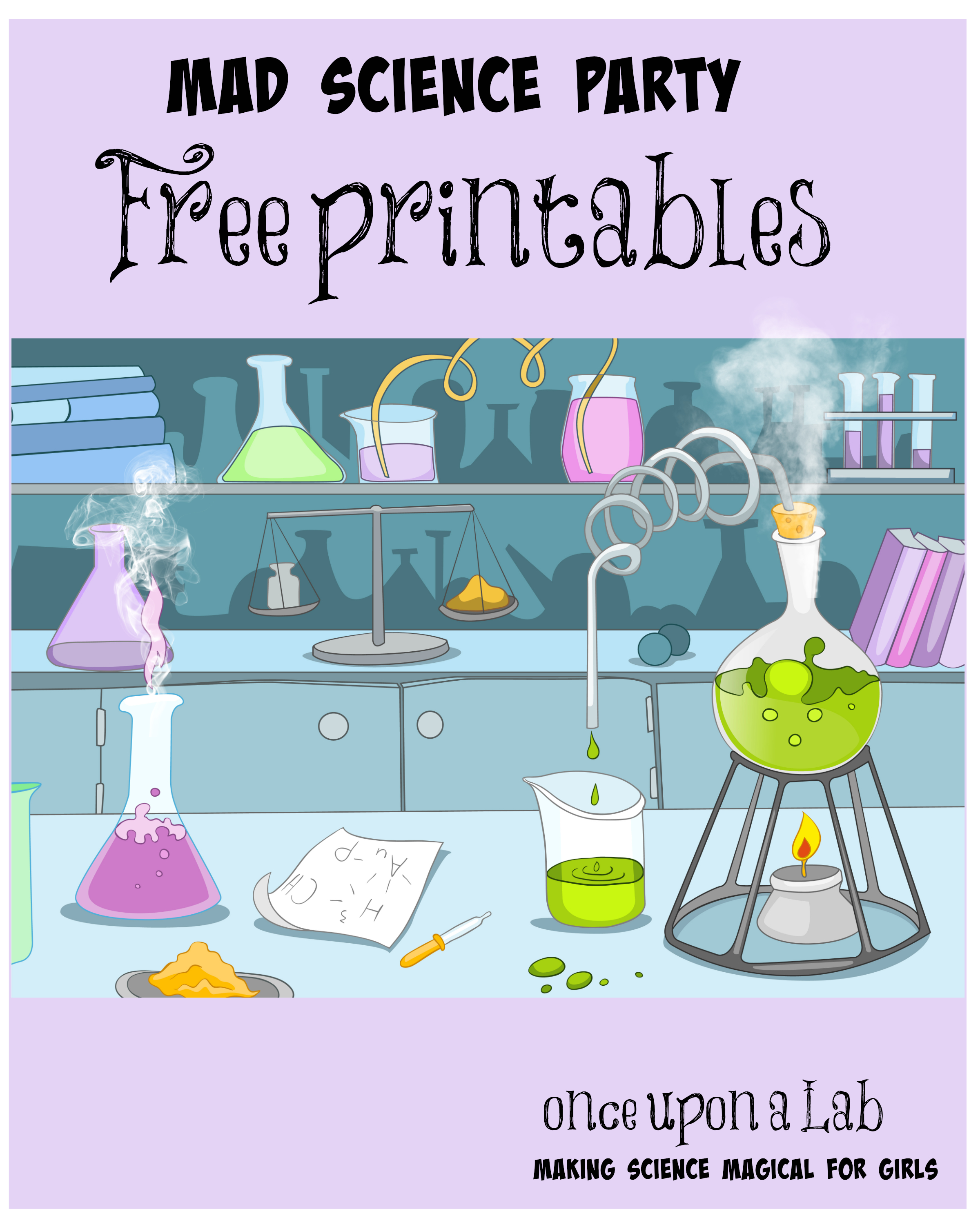 Image Result For Printable Mad Science Sign | Tea Time In 2019 - Free Printable Science Birthday Party Invitations