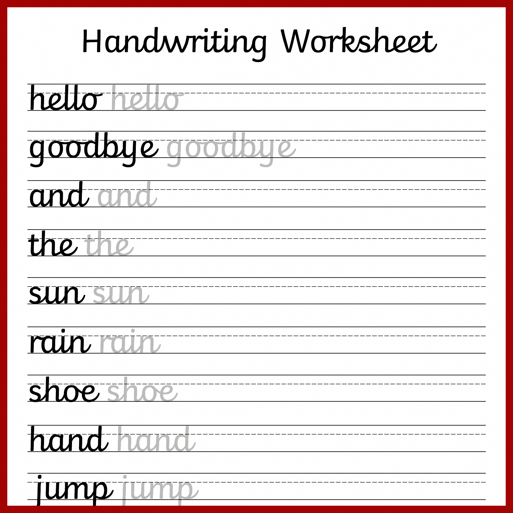 In A Follow Up To My Recent Post Sharing Some Non-Cursive - Free Printable Cursive Handwriting Worksheets