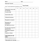 Individual Student Behavior Chart Printable | Printable Individual   Free Printable Charts For Teachers