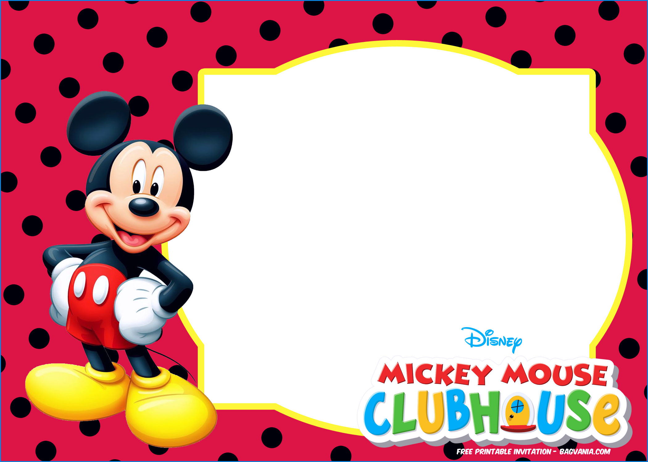 Inspirational Free Printable Mickey Mouse Invitations – Sarokapro - Free Printable Mickey Mouse Invitations