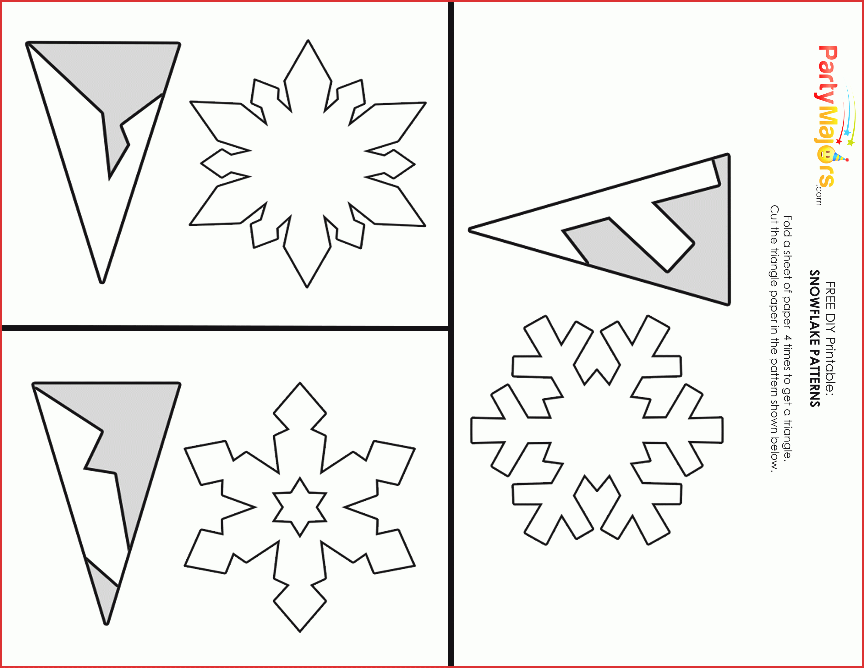 Inspirational Printable Snowflakes | Cobble Usa - Free Printable Snowflake Patterns