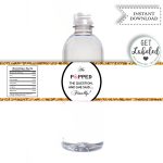 Instant Download Printable Bridal Shower Water Bottle Labels | Etsy   Free Printable Water Bottle Labels Bachelorette