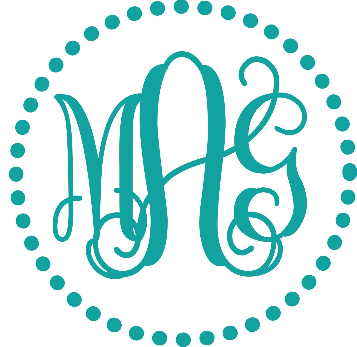 Intertwined Vine Interlocking Monogram Embroidery Font, Description - Monogram Maker Online Free Printable