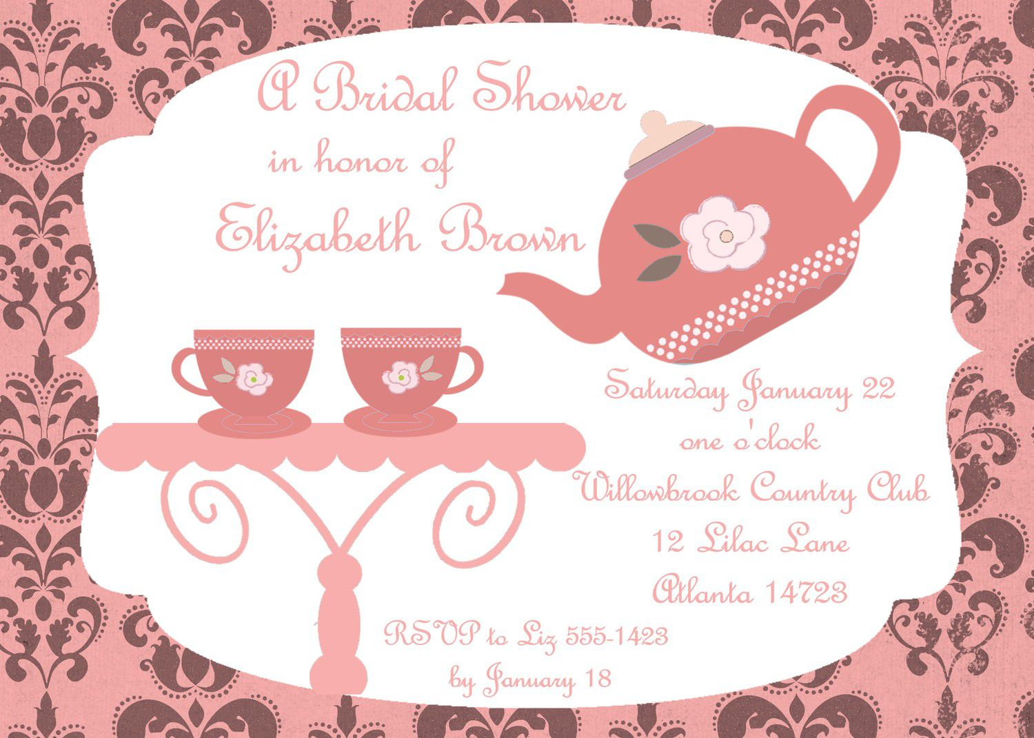 Invitation Archives - Hashtag Bg - Free Printable Kitchen Tea Invitation Templates