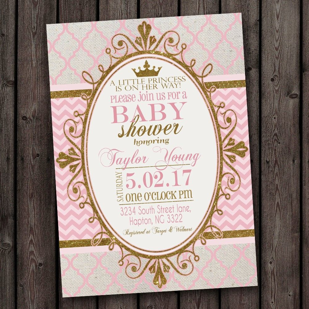 Invitation For Baby Shower, Brilliant Princess Themed Baby Shower - Free Printable Princess Baby Shower Invitations