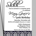 Invitation For Surprise Birthday Party Wording | H | Surprise   Free Printable Surprise 40Th Birthday Party Invitations