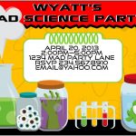 Invitepic Best Free Printable Science Birthday Party Invitations   Free Printable Science Birthday Party Invitations