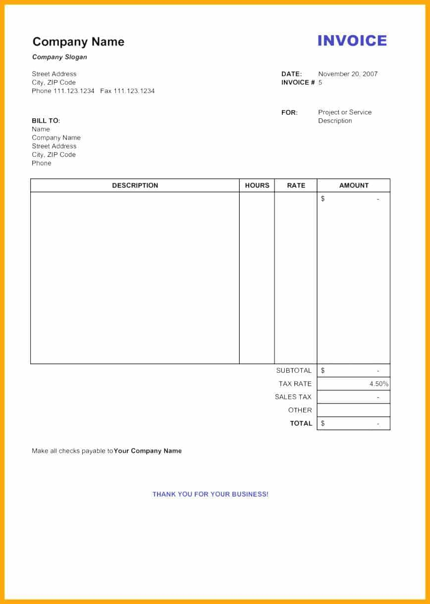 Invoice Template Free Printable Invoice Aynax And Free Printable - Aynax Com Free Printable Invoice