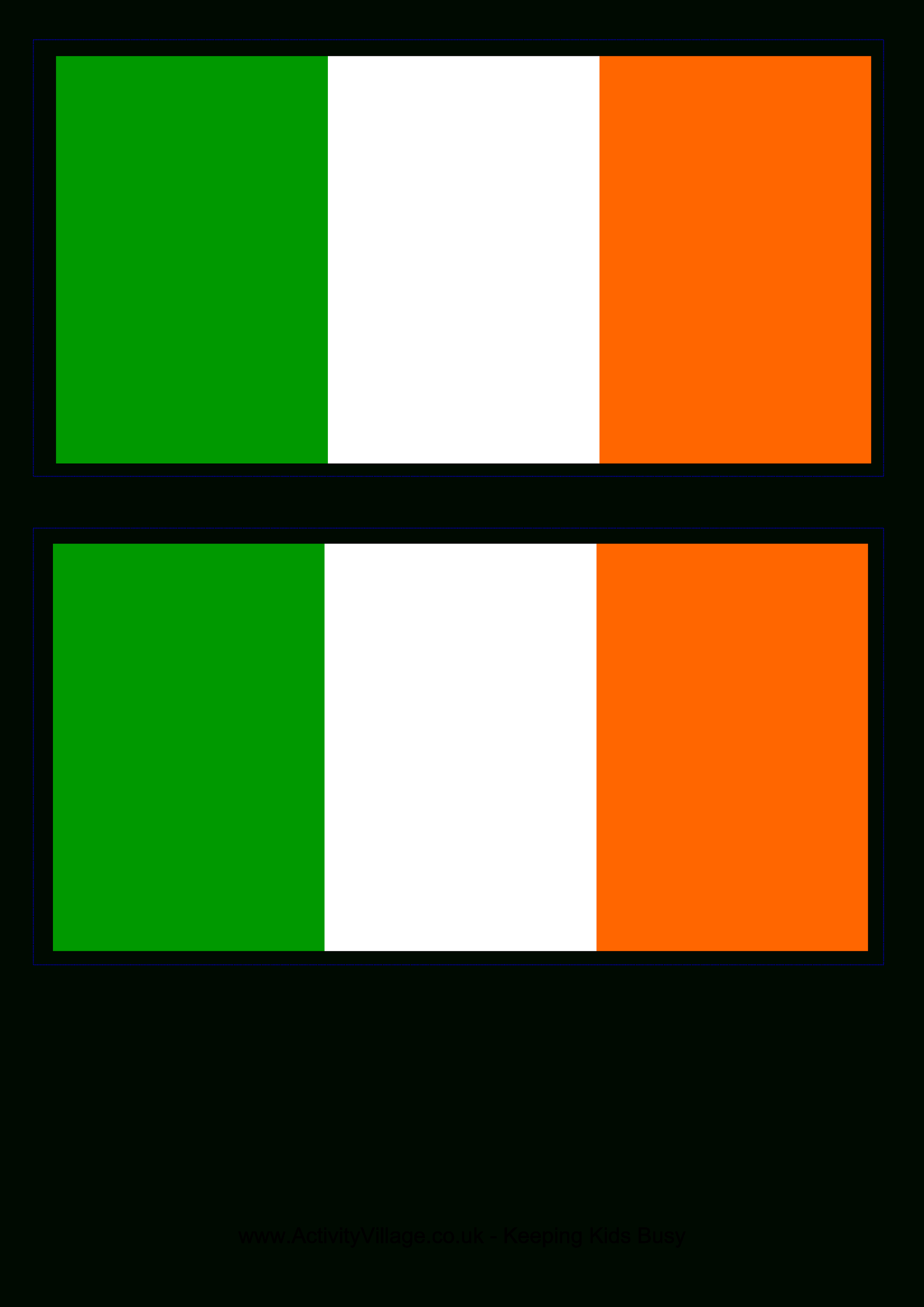 Irish Flag - Free Printable Irish Flag | When I&amp;#039;m Feelin Crafty - Free Printable Scottish Flag