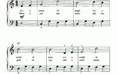 Piano Sheet Music For Beginners Popular Songs Free Printable