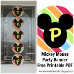It's My Wonderful Chaotic Life: Mickey Mouse Birthday Party Free   Free Printable Mickey Mouse Birthday Banner