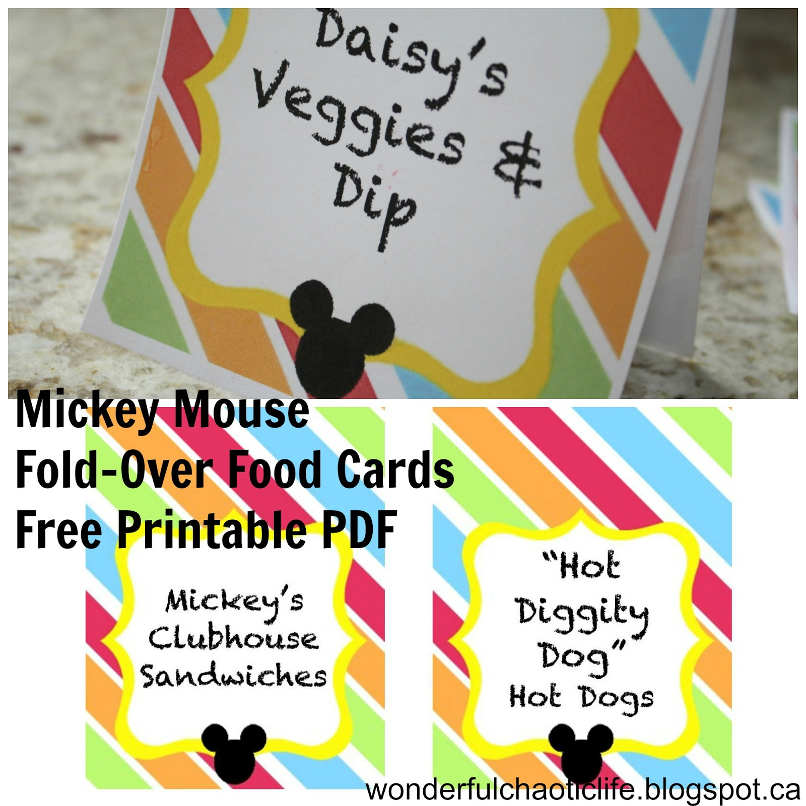 It&amp;#039;s My Wonderful Chaotic Life: Mickey Mouse Birthday Party Free - Free Printable Mickey Mouse Favor Tags