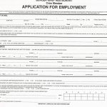 Job Application Forms To Print | Printable Job Application Forms   Application For Employment Form Free Printable