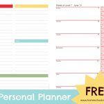 June Personal Planner Pages   Free Printable   Free Printable Planner Pages