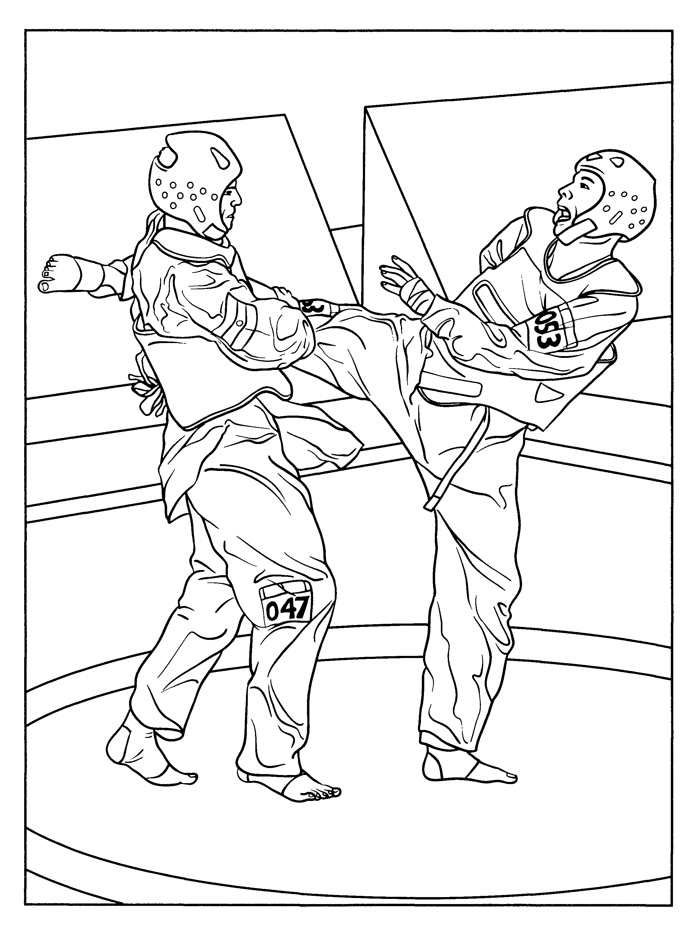 Karate Coloring Pages For Kids | Coloring Pages | Pinterest - Free Printable Karate Coloring Pages