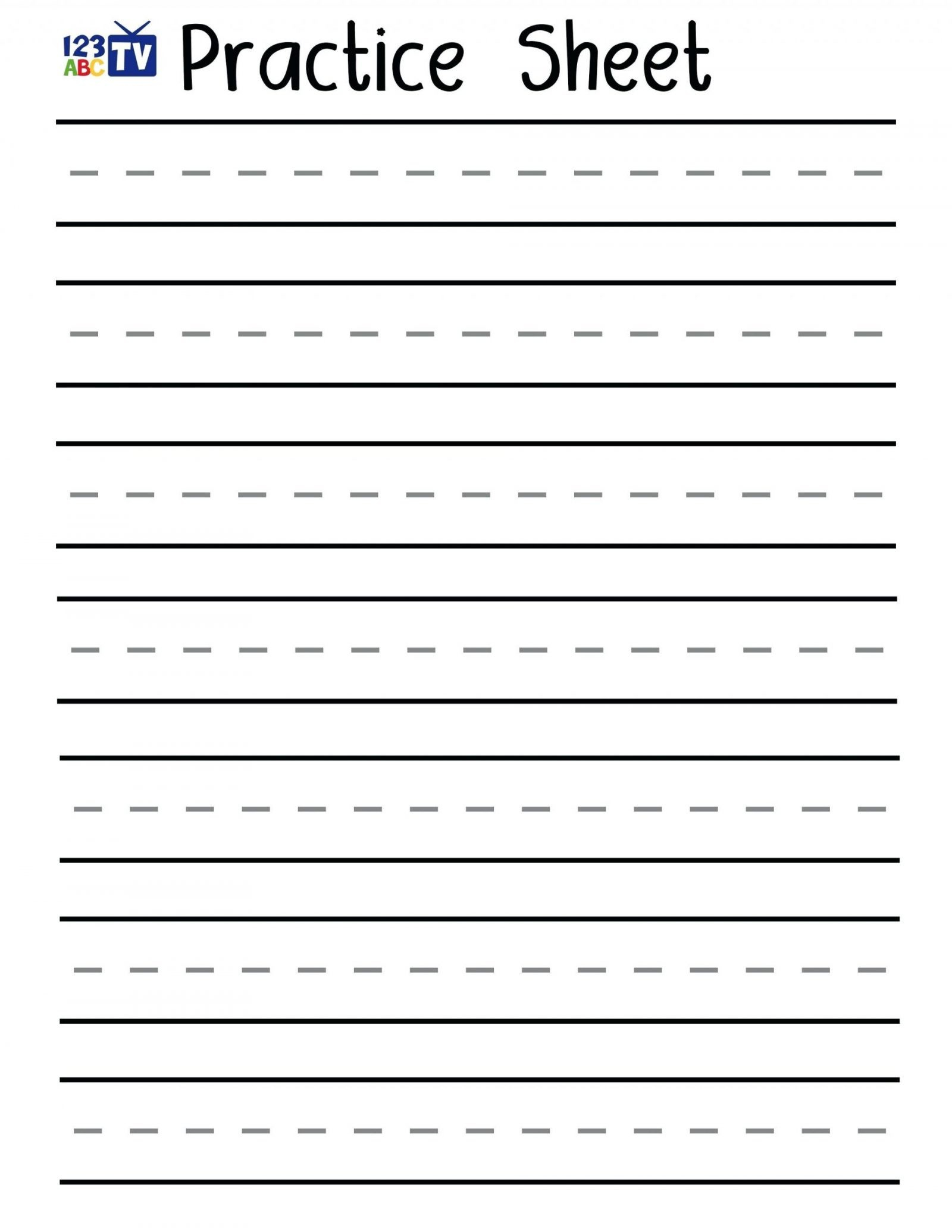 Kindergarten Abc Worksheets Preschool Abc Handwriting Worksheets - Free Printable Handwriting Sheets For Kindergarten