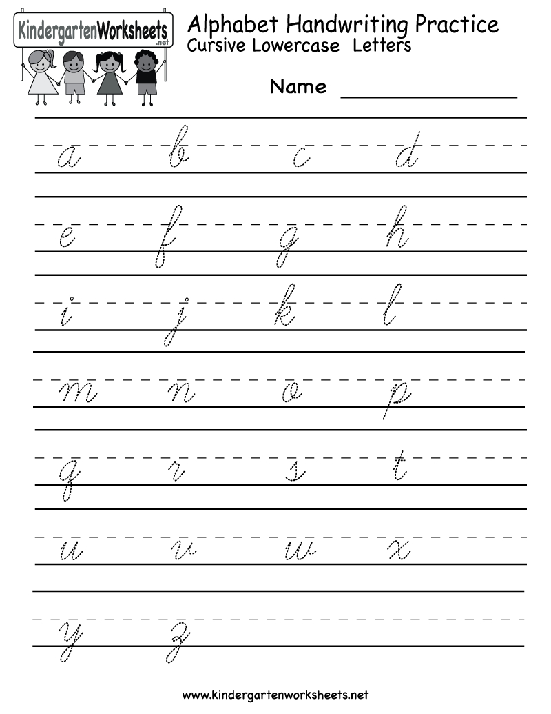 Kindergarten Alphabet Handwriting Practice Printable | School And - Free Printable Worksheets Handwriting Practice