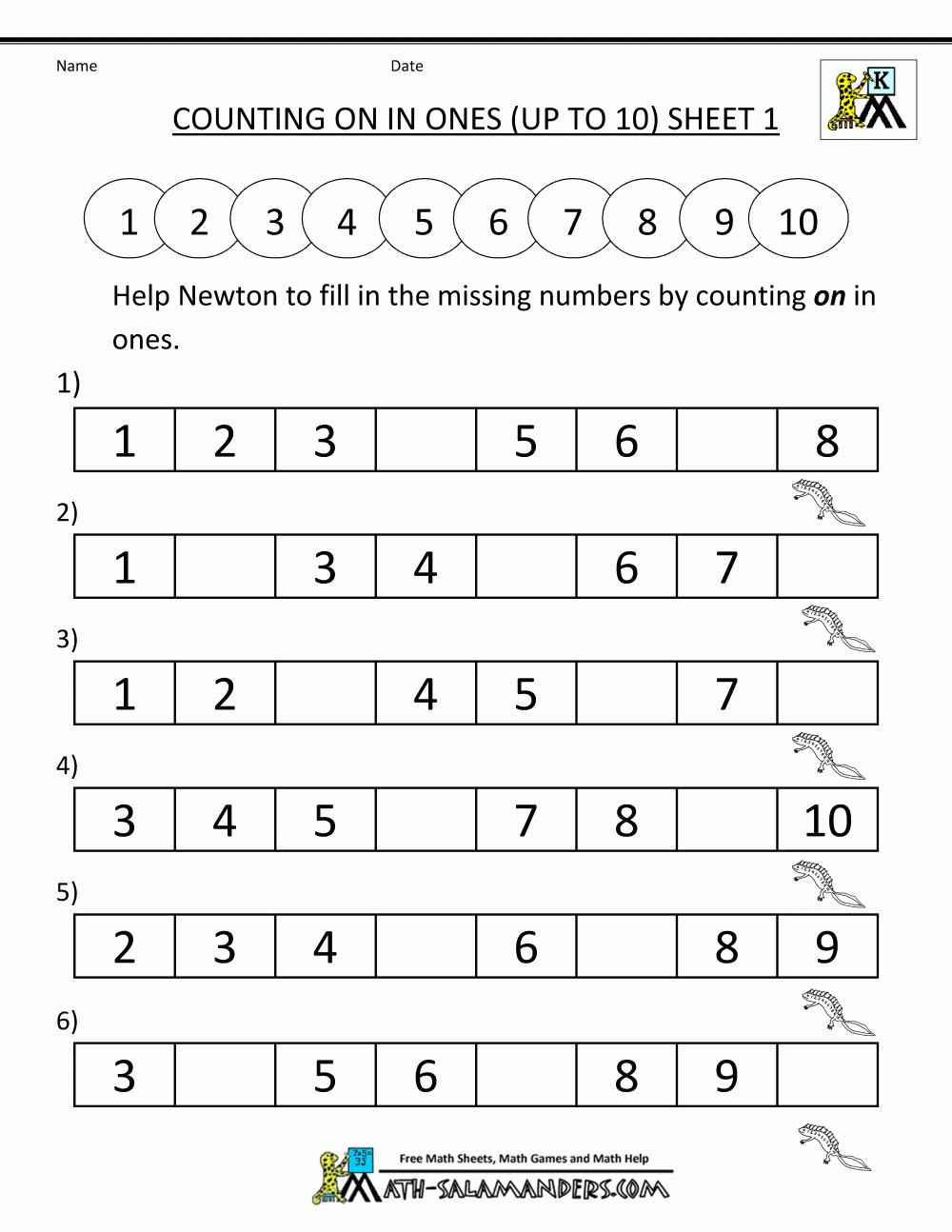 Kindergarten Counting Worksheet Sequencing To 15 Kg 1 Maths English - Free Printable Worksheets For Kg1
