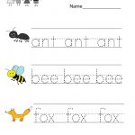 Kindergarten Free Spelling And Vocabulary Worksheet Printable   Free Printable Spelling Worksheets For Adults