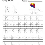 Kindergarten Letter K Writing Practice Worksheet Printable   Free Printable Letter K Worksheets