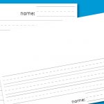 Kindergarten Lined Paper   Download Free Printable Paper Templates   Free Printable Lined Handwriting Paper