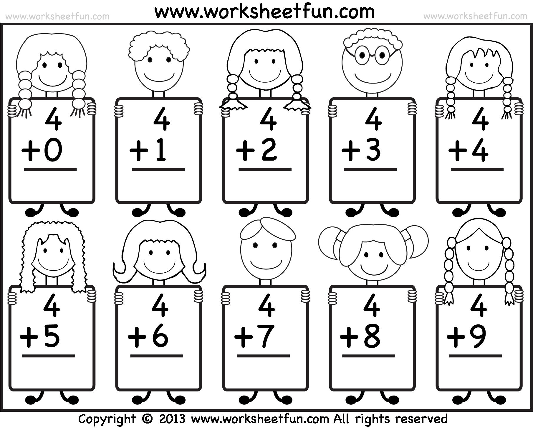 Kindergarten Math Png Black And White Transparent Kindergarten Math - Free Printable Math Worksheets For Kindergarten