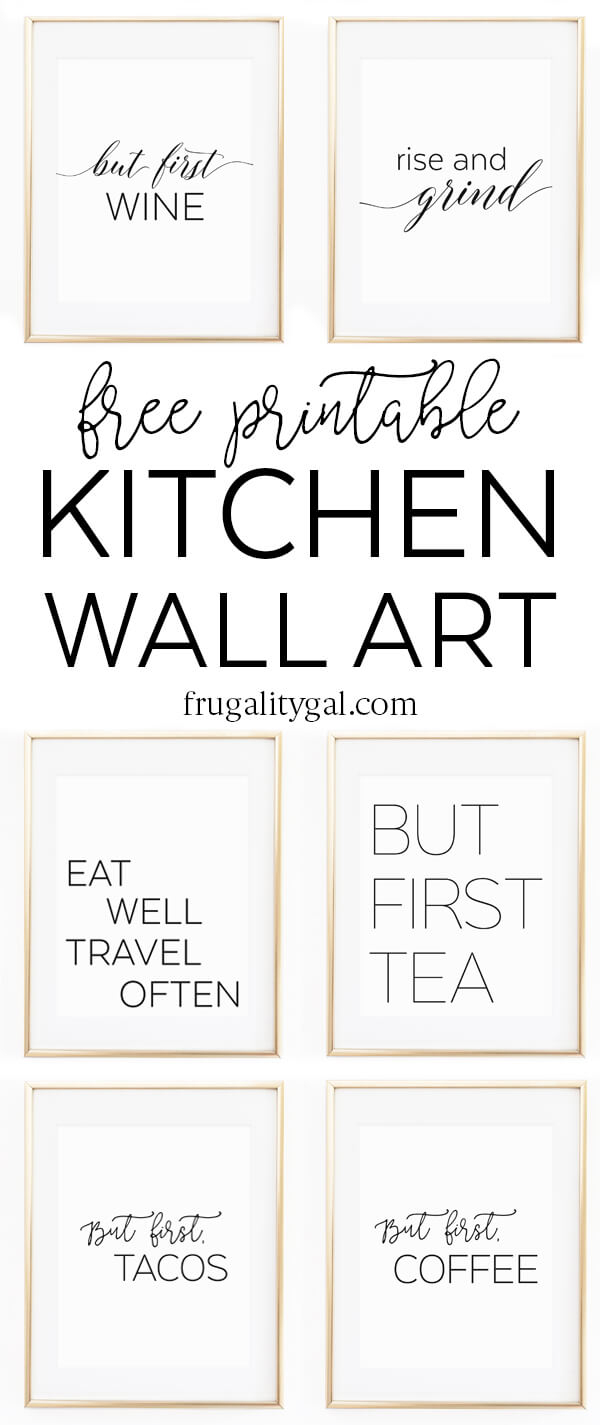 Kitchen Wall Art - 8X10&amp;quot; Set Of Six Prints - Free Printable - Free Printable Art Pictures