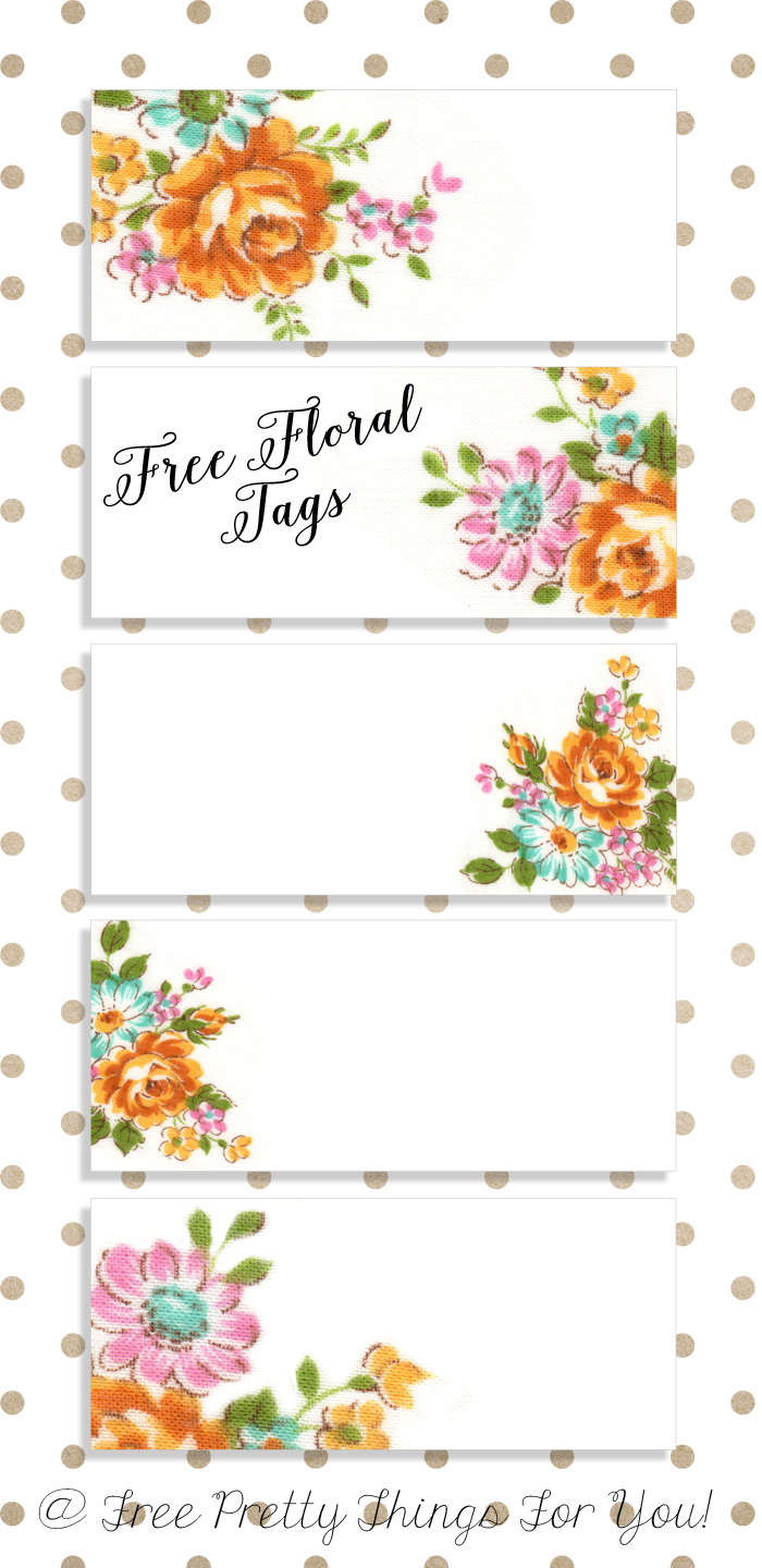 Labels: Pretty Floral Vintagetags | Best Free Digital Goods - Free Printable Name Tags