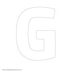 Large Alphabet Stencils | Freealphabetstencils   Free Printable Large Uppercase Alphabet Letters