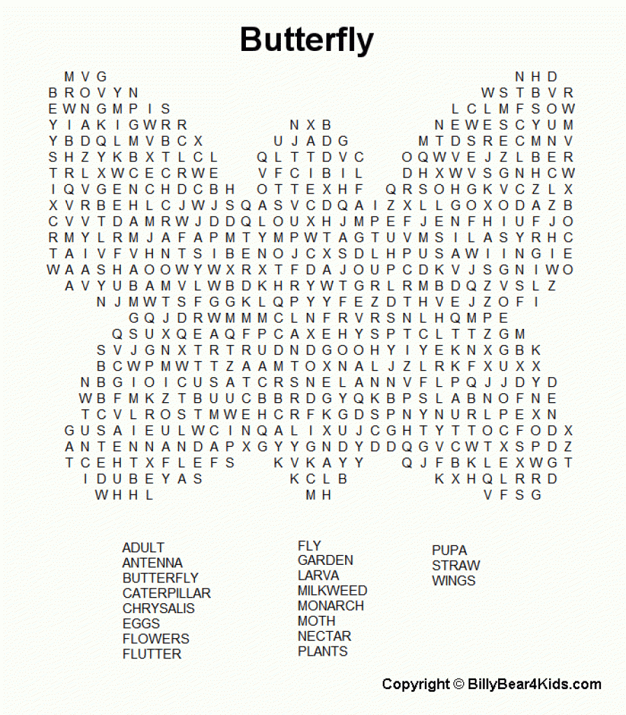 Large Print Word Search Puzzles | Butterfly2.gif - 32679 Bytes - Free Printable Large Print Crossword Puzzles
