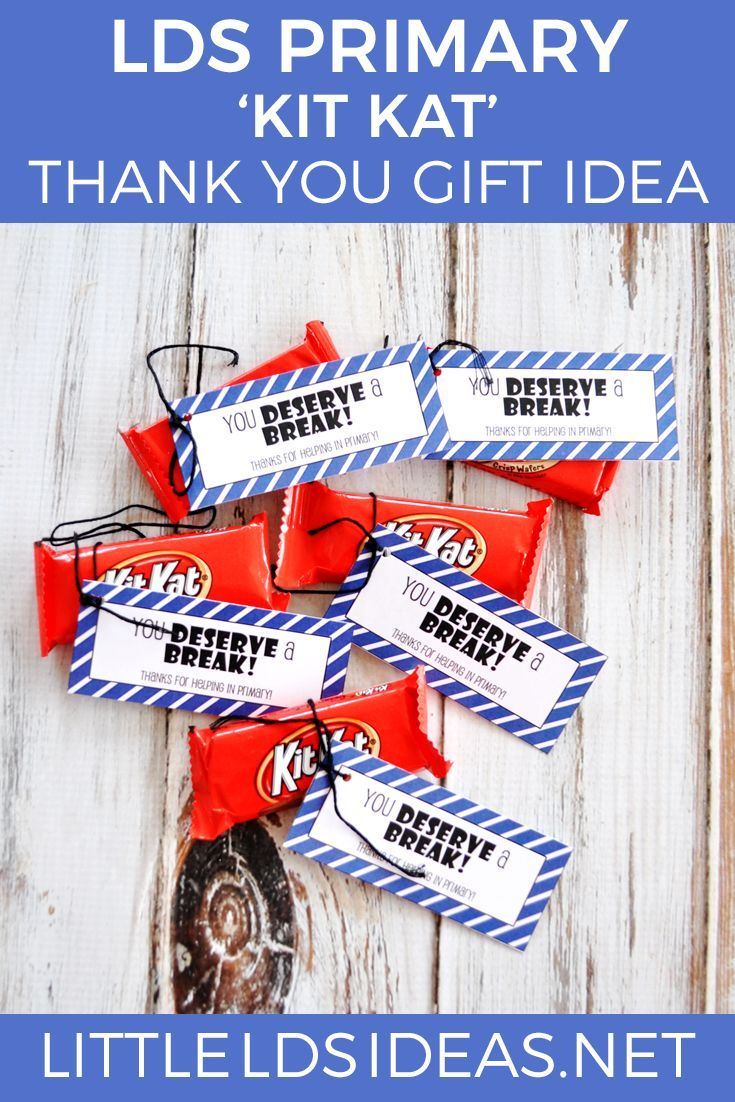 Lds Primary &amp;#039;kit Kat&amp;#039; Thank You Gift Idea Free Printable | Lds - Printable Thangles Free