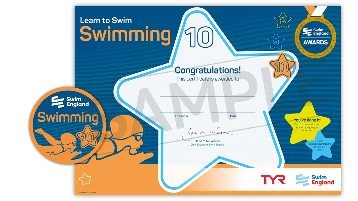 Learn To Swim Stages 8-10 | Swim England Learn To Swim Programme - Free Printable Swimming Certificates For Kids