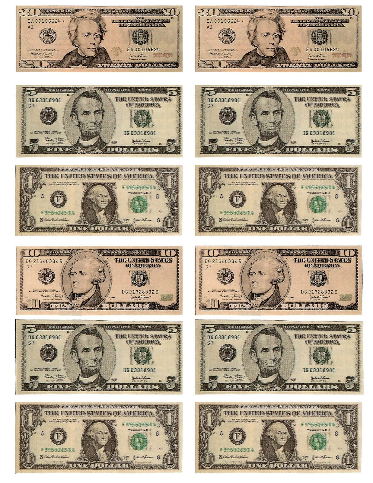 Legal, Free, Printable Money For Teaching The Kids About American - Free Printable Money