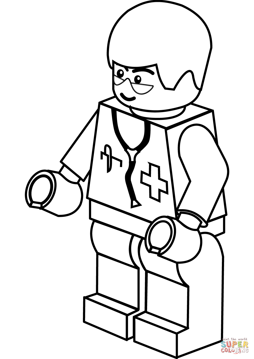 Lego Doctor Coloring Page | Free Printable Coloring Pages | Lego - Doctor Coloring Pages Free Printable