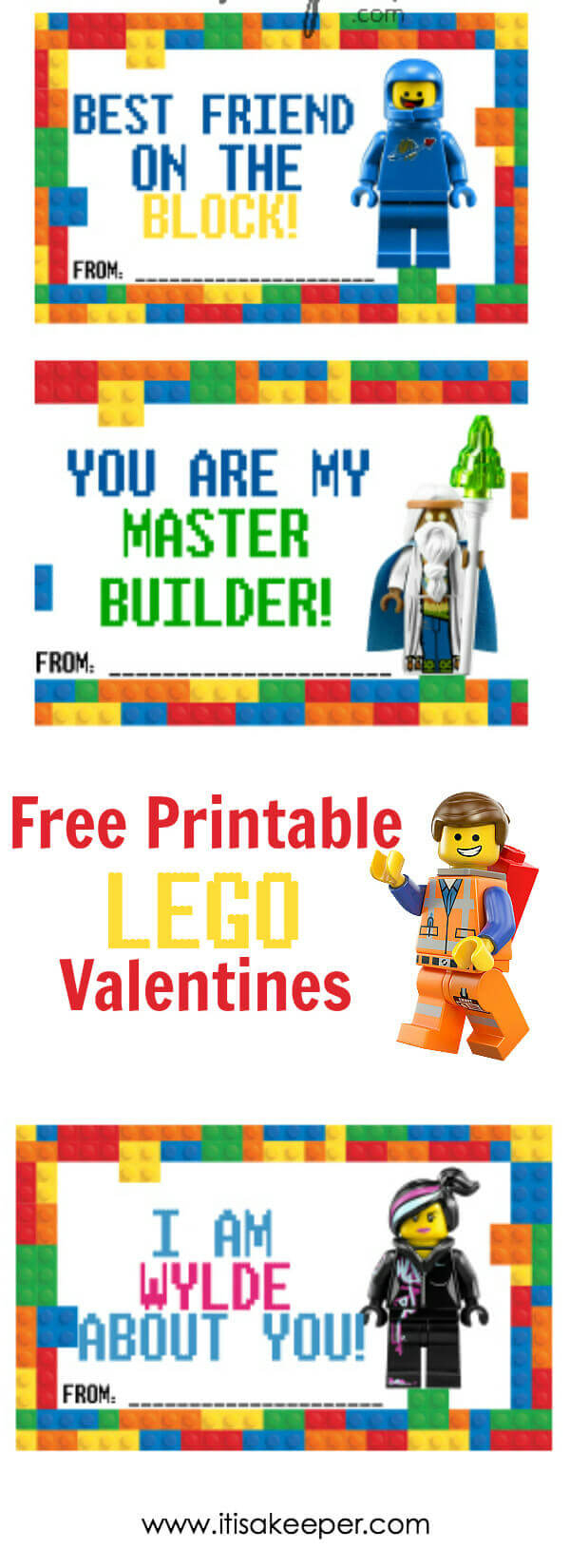 Lego Valentine Cards - Free Printable | It Is A Keeper - Free Printable Lego Star Wars Valentines