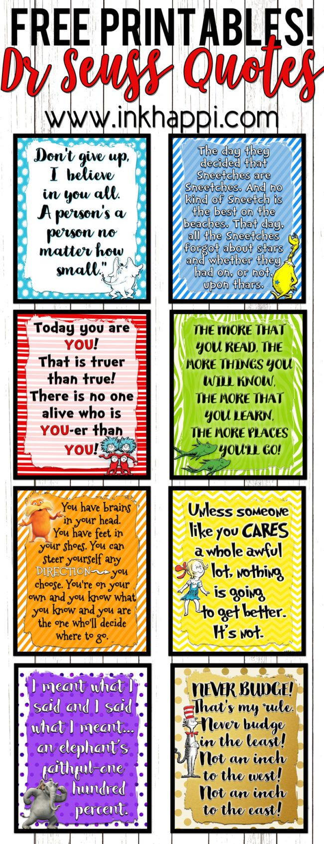 Lets Celebrate A Birthday With These Dr Seuss Printables | Free - Free Printable Dr Who Birthday Card