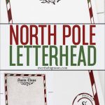 Letter From Santa Printable   North Pole Stationary Printable Free