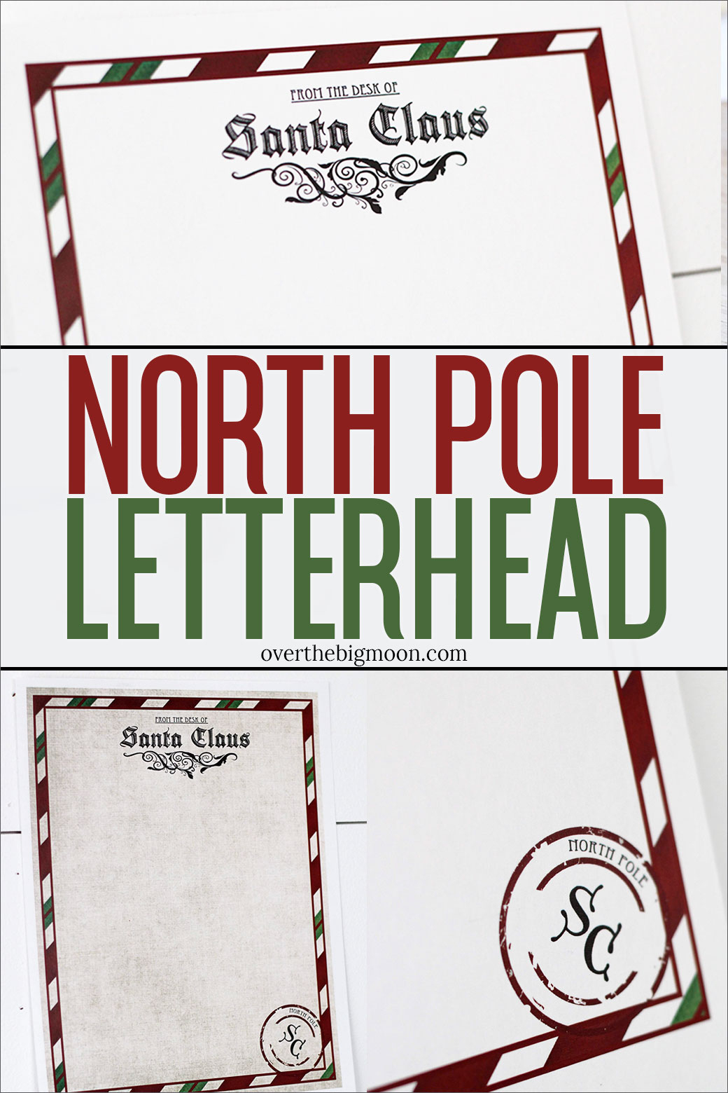 Letter From Santa Printable - North Pole Stationary Printable Free