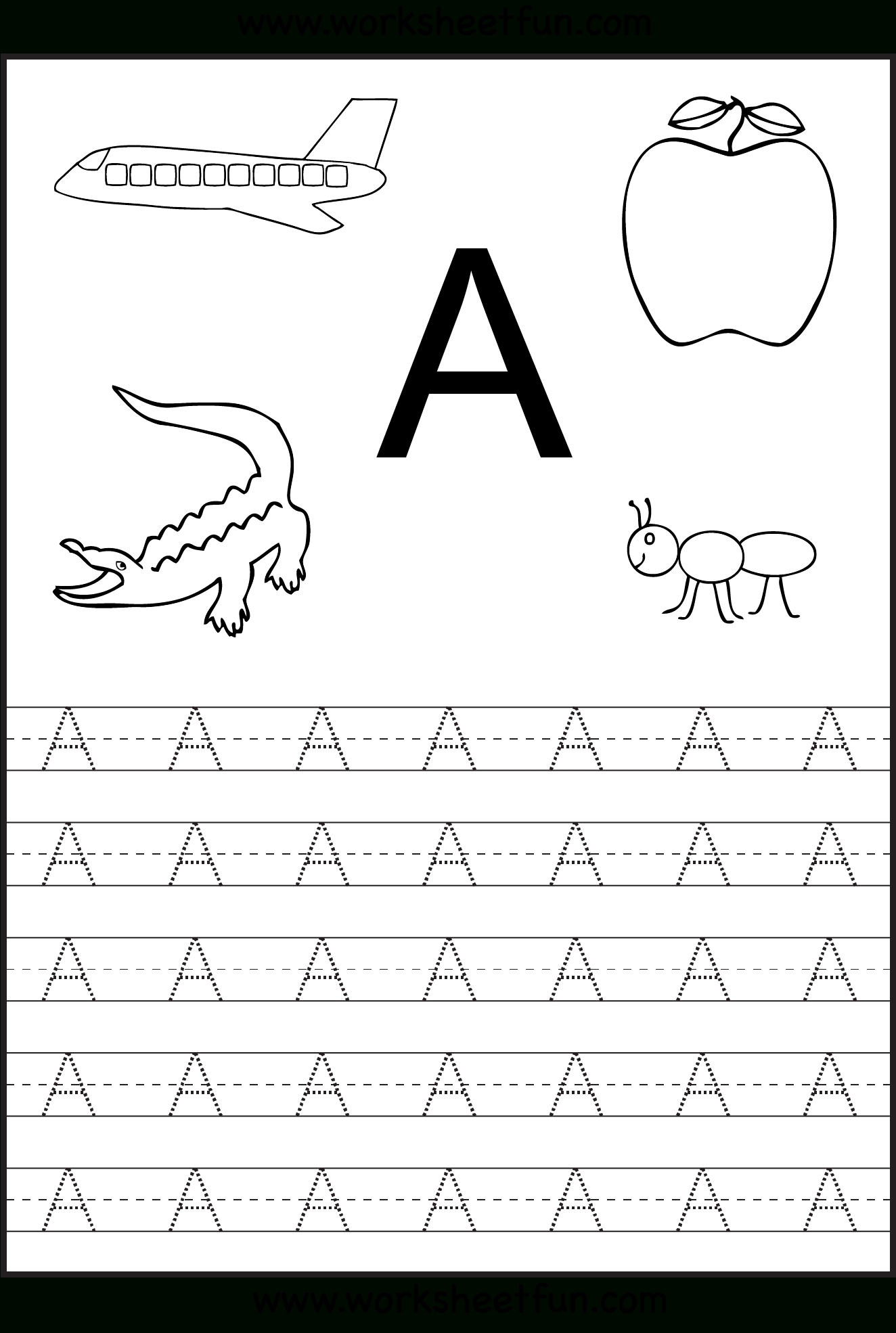 Letter Tracing (Website Has Loads Of Printable Worksheets - Free Printable Preschool Worksheets Tracing Letters