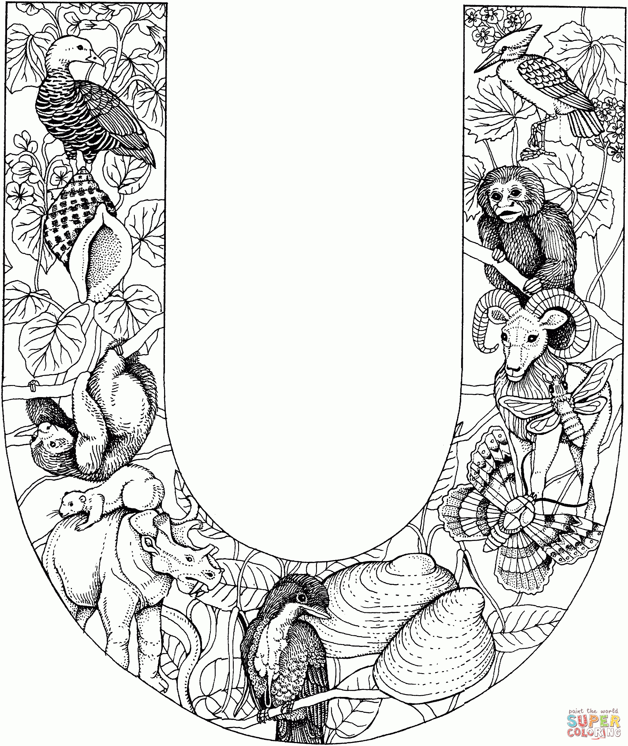 Letter U Coloring Pages | Free Coloring Pages - Free Printable Letter U Coloring Pages