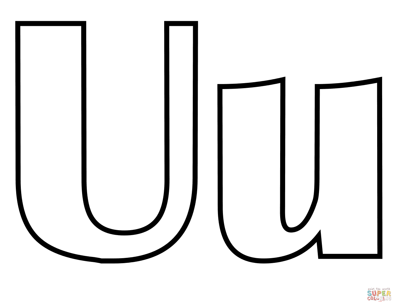 Letter U Coloring Pages | Free Coloring Pages - Free Printable Letter U Coloring Pages