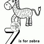Letter Z Coloring Pages Of Alphabet (Z Letter Words) For Kids   Free Printable Preschool Alphabet Coloring Pages