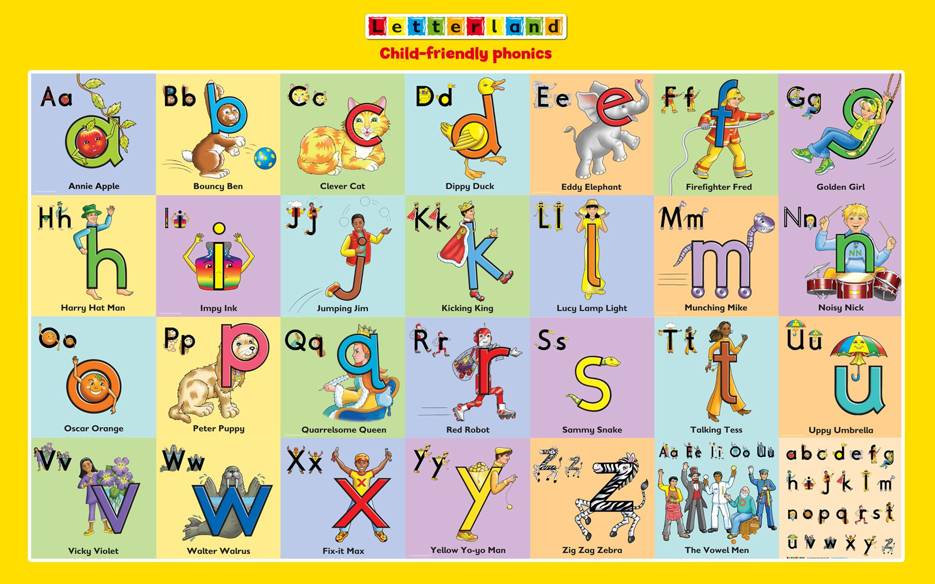 Letterland Characters | Letterland ~ Pre-K | Pinterest | Phonics - Letterland Worksheets Free Printable