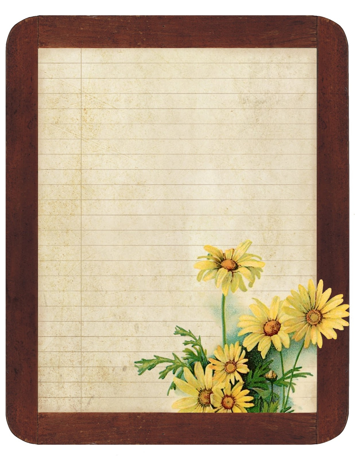 Lilac &amp;amp; Lavender: July 2013 - Free Printable Sunflower Stationery