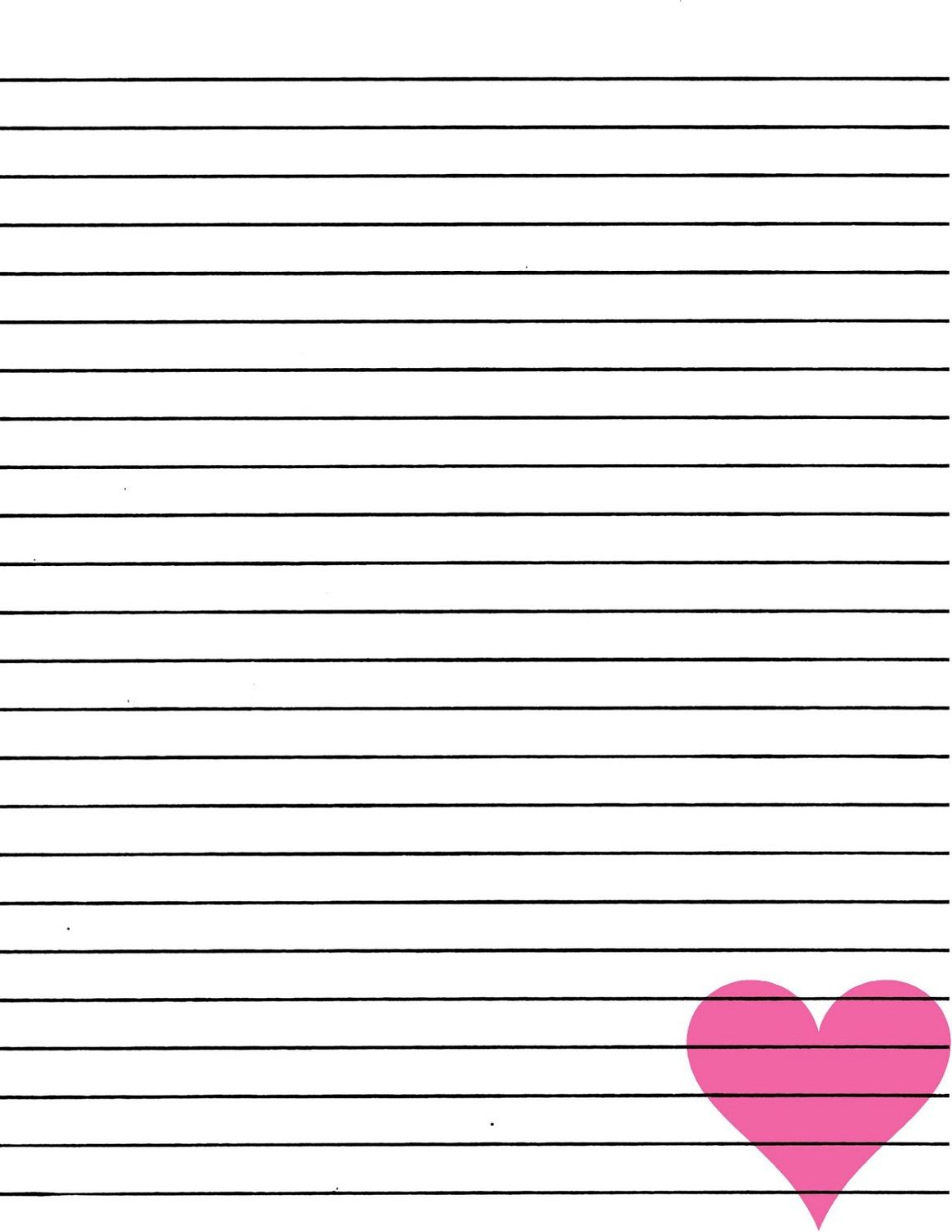 Lined Paper For Writing | Notebook Paper Templates | Printable Lined - Free Printable Notebook Paper