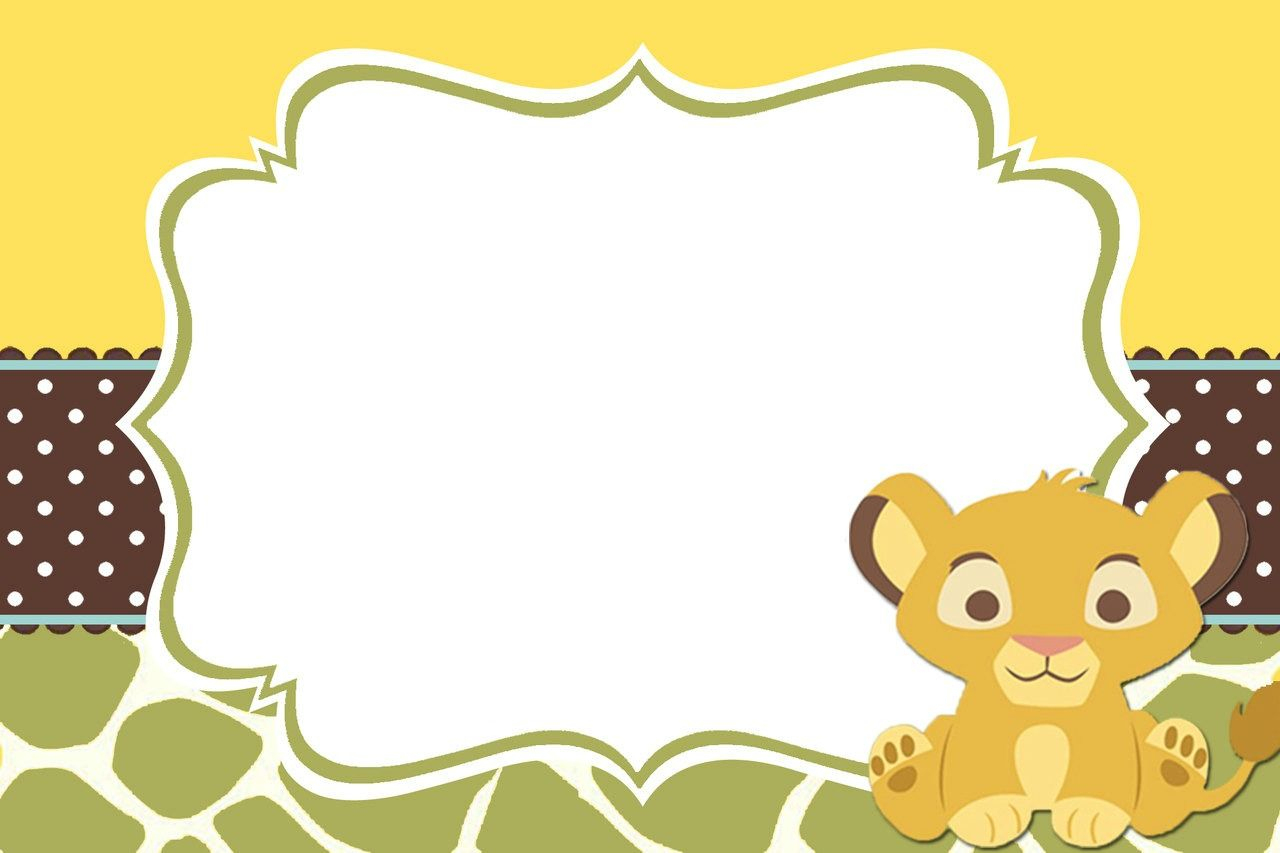 Lion King Baby Shower Table Decorating Kit Clipart | Summer - Free Printable Lion King Baby Shower Invitations