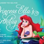 Little Mermaid Invitations Free Printable | Mermaid Invites   Free Little Mermaid Printable Invitations