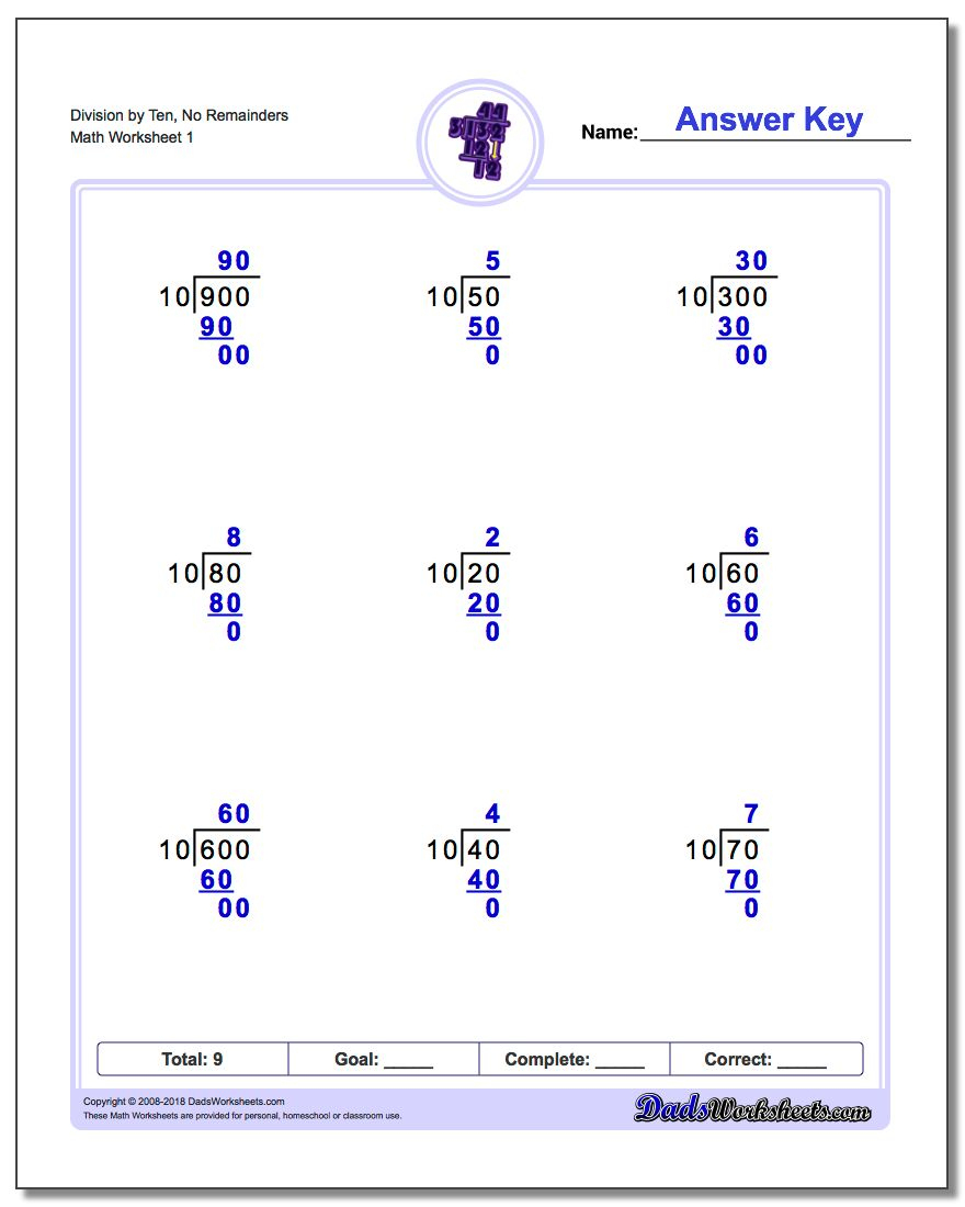 Long Division Worksheets - Free Printable Division Worksheets For 4Th Grade