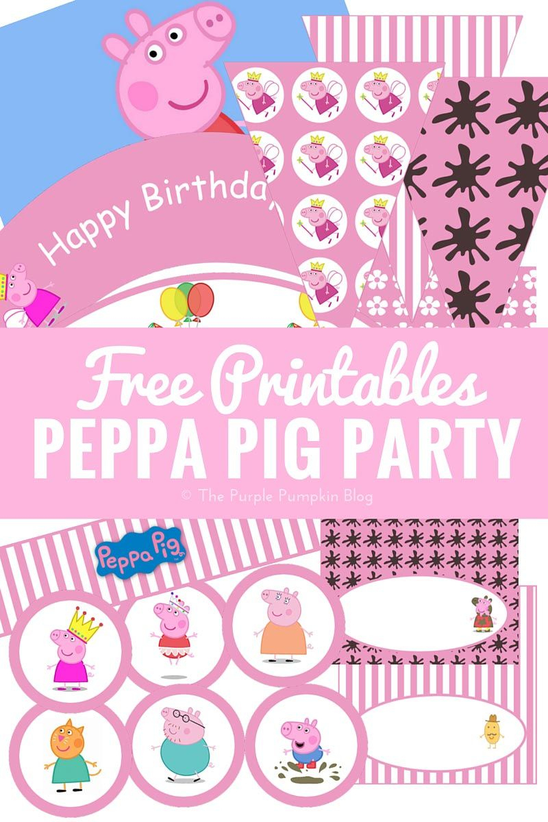 Look No Further For Peppa Pig Party Ideas! Lots Of Fun Ideas - Peppa Pig Birthday Banner Printable Free